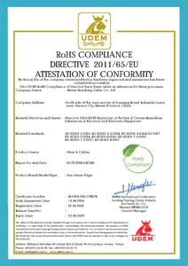 Huadong Cable RoHS Certificate